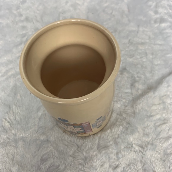 Beige Country Quilt Ceramic Milk Jug Vintage Taiwa - Picture 5 of 7